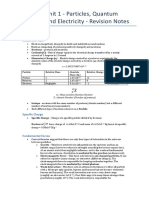 Revision Notes - Unit 1 AQA Physics A-Level