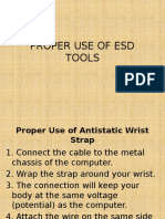 Proper Use of Esd Tools