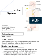 The Endocrine System: Presented By, MD Nasir Uddin Mahmood, Product Executive, Opsonin Pharma Limited