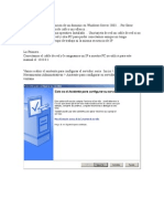 Configuracion de Dominio en Server 2003