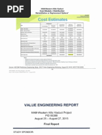 Western Hills Viaduct Replacement Estimate 01 13 16