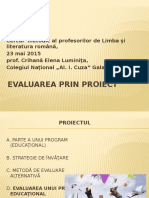 Evaluare Prin Proiect