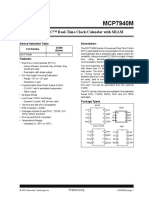 Microchip MCP7940M Low Cost I2C Real Time Clock Calendar With SRAM