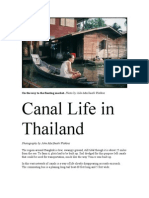 Canal Life in Thailand