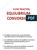  Plug Flow Reactor Equilibrium Conversion