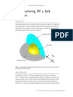 Optical Scattering of Gold Nanosphere