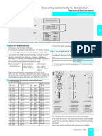 Measuring Instruments For Temperature: Resistance Thermometers