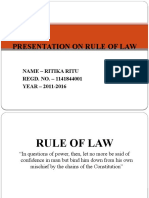 Presentation On Rule of Law