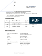 Resume of Vairamoorthy - System Admin