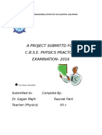 A Project On Full Wave Rectifier