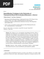 Sensors: Immobilization Techniques in The Fabrication of Nanomaterial-Based Electrochemical Biosensors: A Review