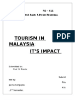 Impacts of Tourism in Malaysia