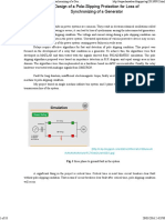 Design of A Pole-Slipping Protection For Loss of Synchronizing of A Generator