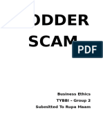 Fodder Scam: Business Ethics TYBBI - Group 2 Submitted To Rupa Maam