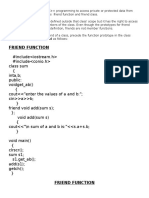 Friend Function in C Plus Plus