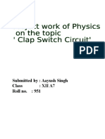 Clap Switch Circuit