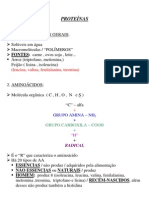 Biologia - Resumo Proteínas