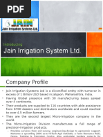 Presentation On Jain Irrigation - V5