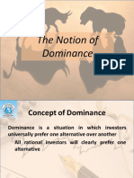 The Notion of Dominance