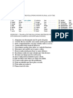 Exercise 1: Make The Following Nouns Plural As in The Example