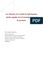 Los Sistemas de Gestión de Información, Piedra Angular de La Estrategia Integral de Gerencia