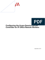 Configuring The SBC For Ip Office Remote Worker