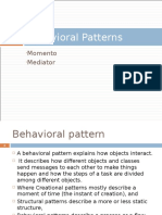 Behavioral Design Patterns