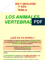 Biología y Geología 1º ESO. Tema 6: Los Vertebrados