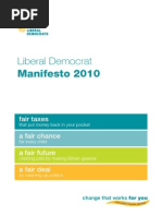 Libdem Manifesto 2010