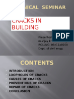 Technical Seminar: Cracks in Building