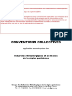 Conventions Collectives de La Metallurgie EA APF