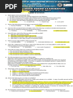 Theory of Accounts Mockboard 2013 With Answers