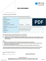 Direct Credit Mandate Form