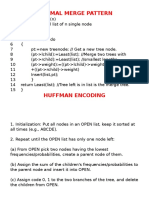 Optimal Merge Pattern