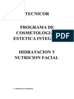 Modulo de Nutricion e Hidratacion Facial