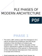 Principle Phases of Modern Architecture