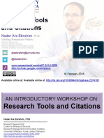 Research Tools and Citations