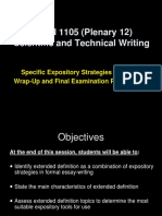 FOUN 1105 Plenary 12 Semester 2 2014-2015 MyeLearning Version