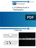 Photos of Defects Found in Radiography