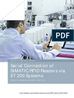 Serial Connection of SIMATIC RFID Readers Via ET 200 Systems