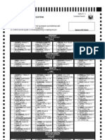 Sample Official Ballot For The May 10 Elections in ARMM