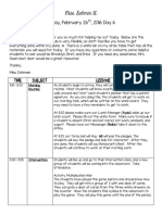 Subsititue Plans 2-26-16