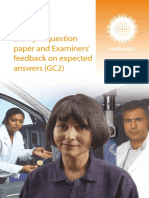 Example Question Paper and Examiners' Feedback On Expected Answers (GC2)