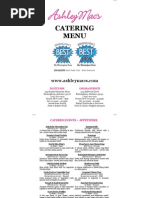 Ashley Mac's Web Catering Menu