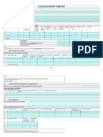 6.2 Close-Out Report Template Mar 10