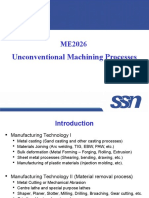 I Unit - Introduction To Unconventional Machining Processes