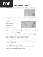 Fuerzas en Aras Planas