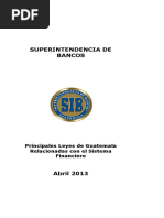 Principales Leyes de Guatemala Relacionadas Con El Sistema Financiero