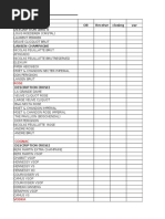 Bar Inventory Template