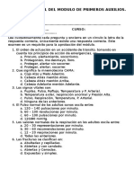 Evaluacion Final Del Modulo de Primeros Auxilios